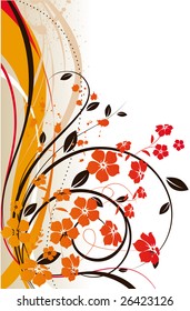 Floral abstract background for design.