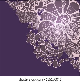 Floral abstract background. Design template can be used banners, graphic or website layout vector.