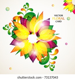 Floral abstract background. eps10