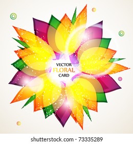Floral abstract background. eps10
