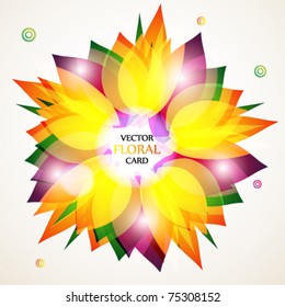 Floral abstract background. eps10