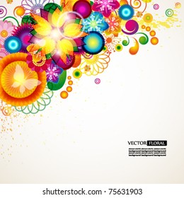 Floral abstract background. eps10