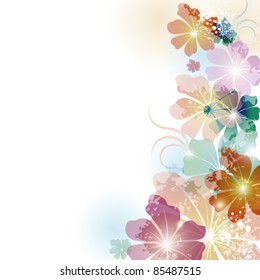 Floral abstract background. EPS10
