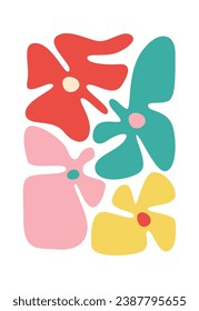 Ilustración del vector de pintura de fondo de resumen de la floración