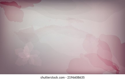 Floral abstract background in pink pastel colors. Minimalist watercolor vector illustration suitable for banners, booklets, web, brochures, flyers, advertising.