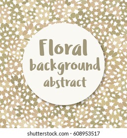 Floral abstract background for presentations  and web creative design