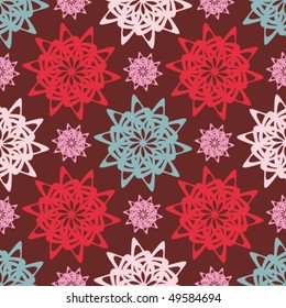 Floral abstract background, seamless repeat pattern