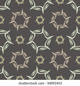 Floral abstract background, seamless repeat pattern