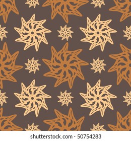 Floral abstract background, seamless repeat pattern