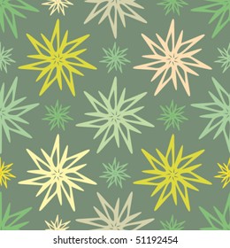 Floral abstract background, seamless repeat pattern