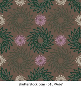 Floral abstract background, seamless repeat pattern