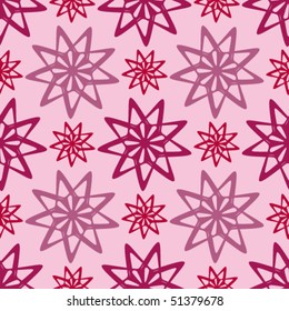 Floral abstract background, seamless repeat pattern