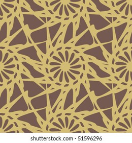 Floral abstract background, seamless repeat pattern