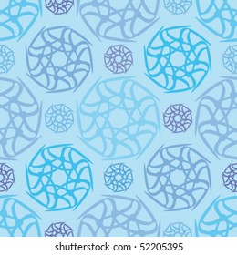 Floral abstract background, seamless repeat pattern