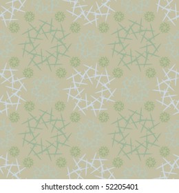 Floral abstract background, seamless repeat pattern