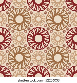 Floral abstract background, seamless repeat pattern