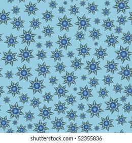 Floral abstract background, seamless repeat pattern