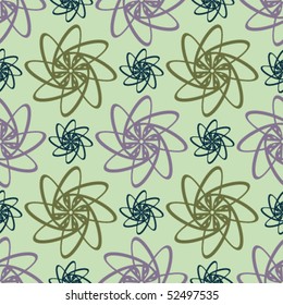 Floral abstract background, seamless repeat pattern