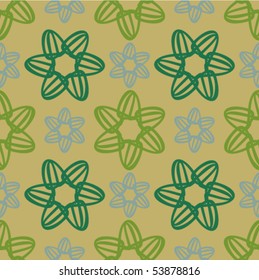 Floral abstract background, seamless repeat pattern