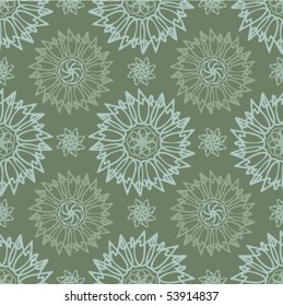 Floral abstract background, seamless repeat pattern