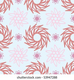 Floral abstract background, seamless repeat pattern
