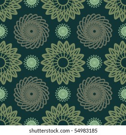 Floral abstract background, seamless repeat pattern