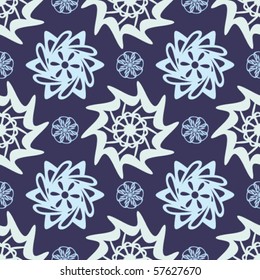 Floral abstract background, seamless repeat pattern