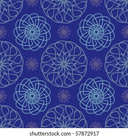 Floral abstract background, seamless repeat pattern