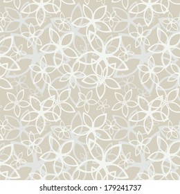 Floral abstract background, seamless. Vector illustration