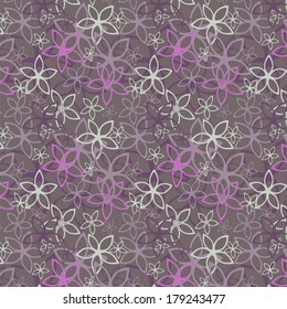 Floral abstract background, seamless. Vector illustration