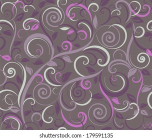 Floral abstract background, seamless. Vector illustration
