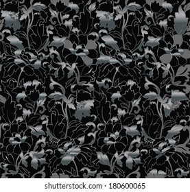 Floral abstract background; seamless. Vector illustration