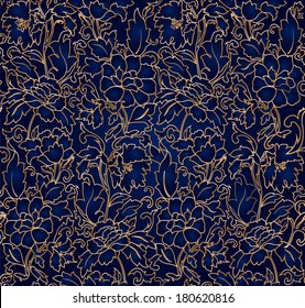 Floral abstract background; seamless. Vector illustration