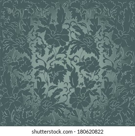 Floral abstract background; seamless. Vector illustration