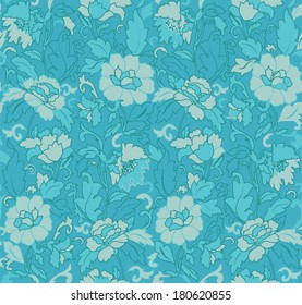 Floral abstract background; seamless. Vector illustration