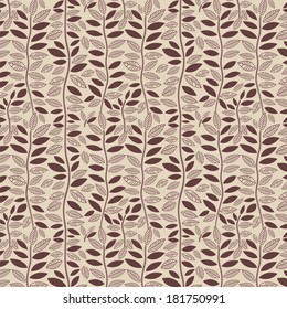 Floral abstract background, seamless. Vector illustration