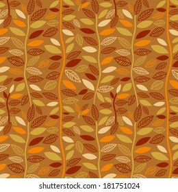 Floral abstract background, seamless. Vector illustration