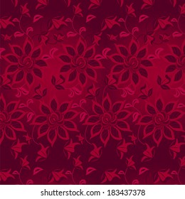 Floral abstract background, seamless. Vector illustration