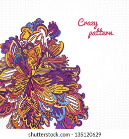 floral abstract background. stylized plants and leaves