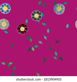 Floral abstract background texture. Seamless flowers pattern.