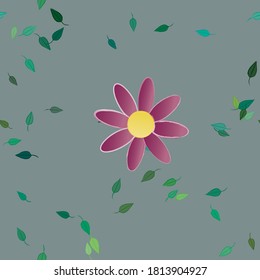 Floral abstract background texture. Seamless flowers pattern.