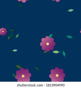 Floral abstract background texture. Seamless flowers pattern.
