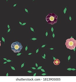 Textura de fondo floral abstracta. Patrón de flores sin foco.