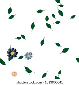 Floral abstract background texture. Seamless flowers pattern.
