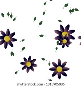 Textura de fondo floral abstracta. Patrón de flores sin foco.