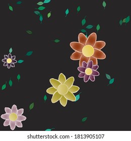 Textura de fondo floral abstracta. Patrón de flores sin foco.