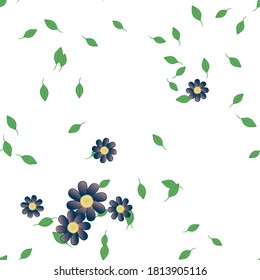 Floral abstract background texture. Seamless flowers pattern.