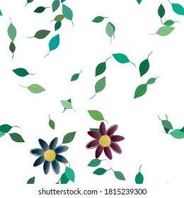 Floral abstract background texture. Seamless flowers pattern.