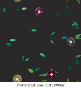 Floral abstract background texture. Seamless flowers pattern.