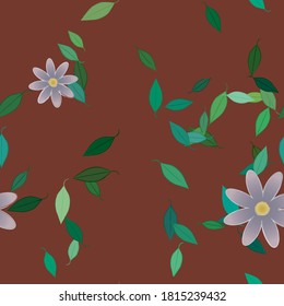 Floral abstract background texture. Seamless flowers pattern.